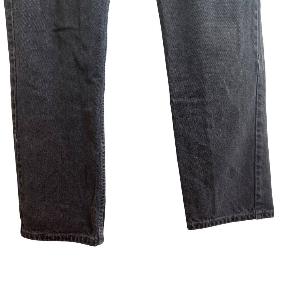 Levis 505 Mens 34 Regular Fit Straight Leg Jeans  Faded Black Denim Pants